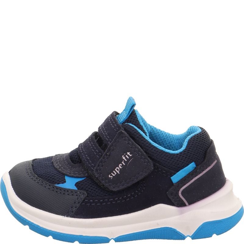 Superfit COOPER Unisex, Boys Sneakers low - Material: Leder/Sonstiges Material/Texti in Blue