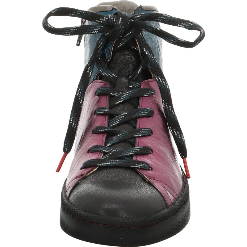 Think KUMI Woman Sneakers high - Material: Leather in Black
