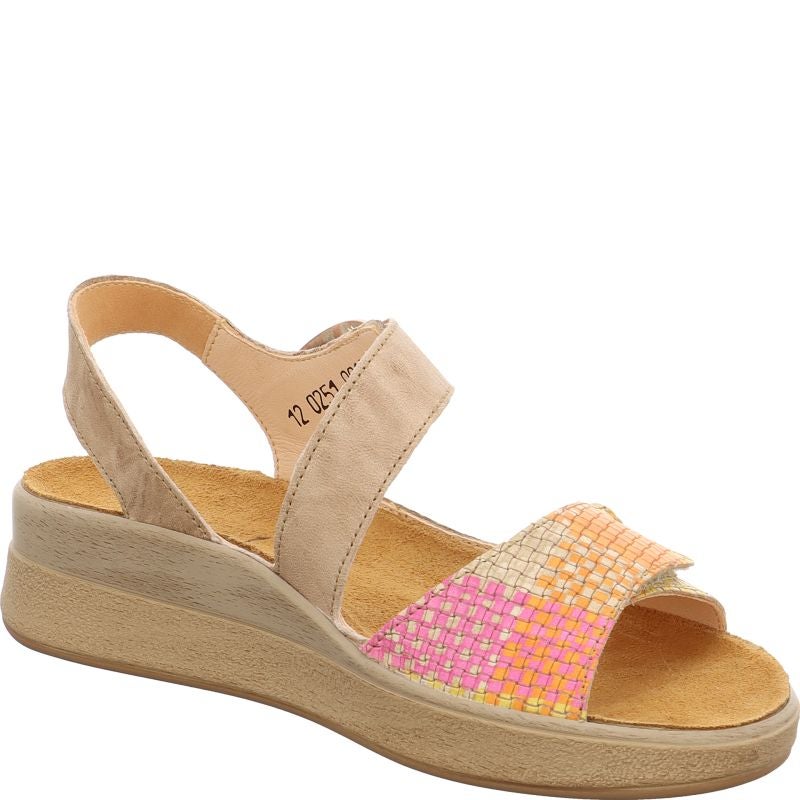 Think MEGGIE Woman Strap sandal - Material: Leather in Multi Colour