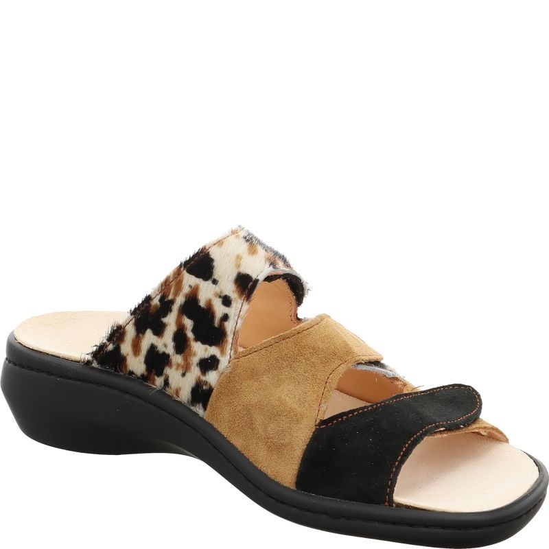 Think! CAMILLA Damen Pantolette - Material: Leder in Mehrfarbig