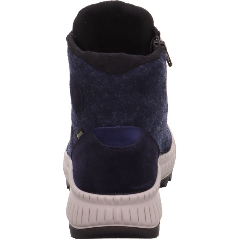 Legero TIRANO Damen Schnürboots - Material: Leder/Textil in Blau