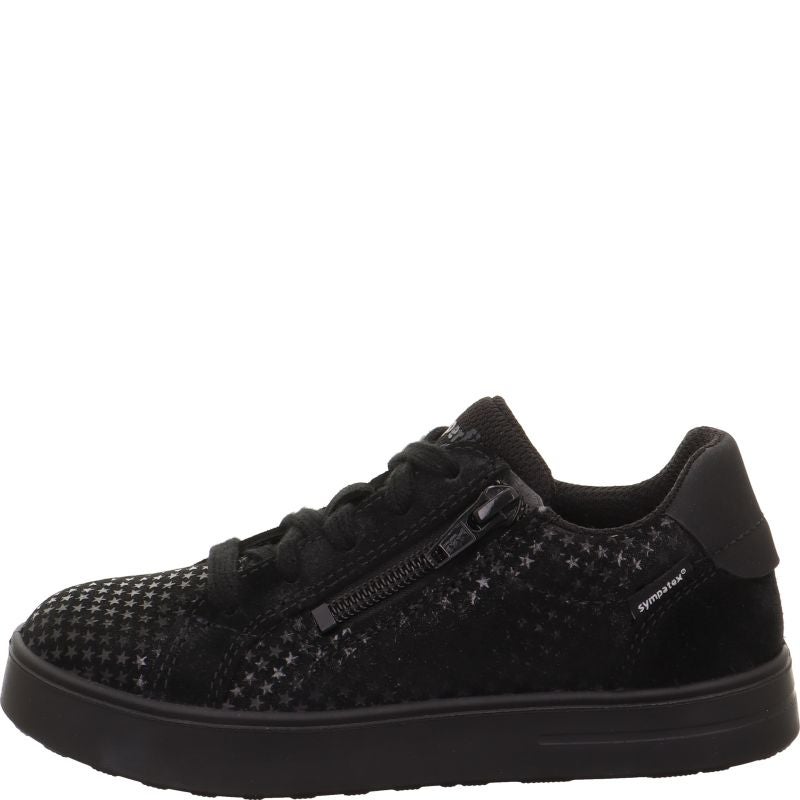 Superfit STELLA Mädchen Sneaker low - Material: Leder/Textil in Schwarz