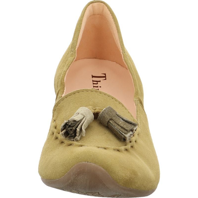 Think AIDA DAMEN Woman Pumps - Material: Leather in Olive