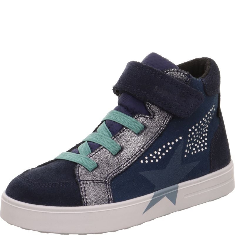 Superfit STELLA Girls Sneakers high - Material: Leder/Sonstiges Material/Texti in Blue