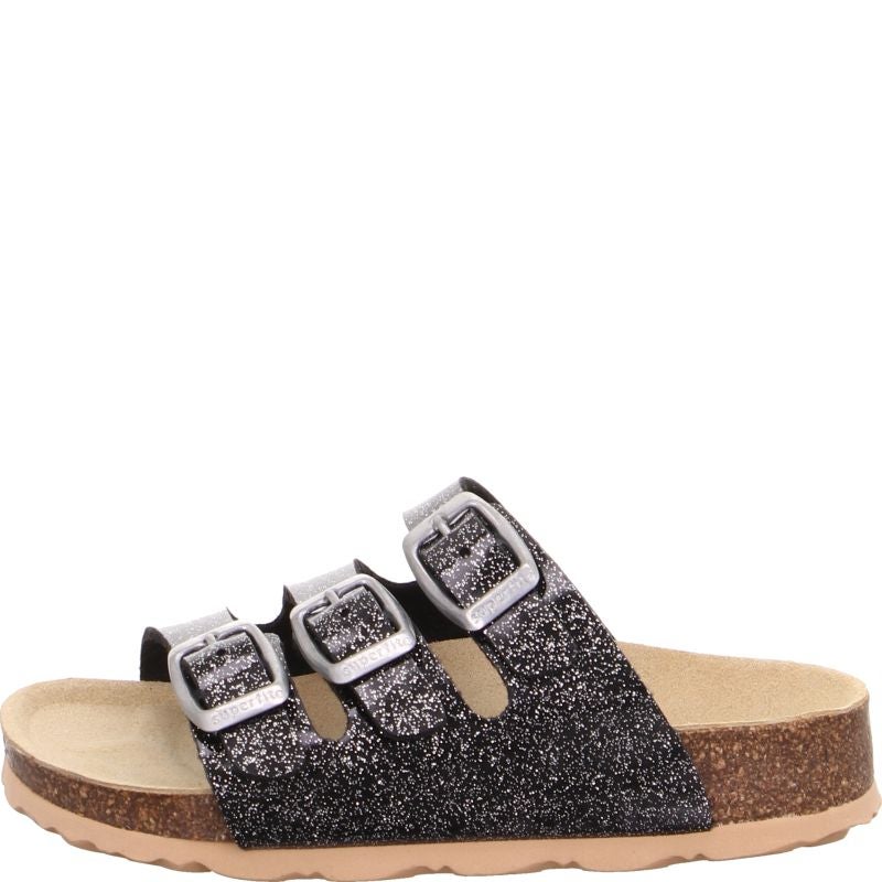 Superfit FUSSBETTPANTOFFEL Girls Slipper - Material: Sonstiges Material in Black