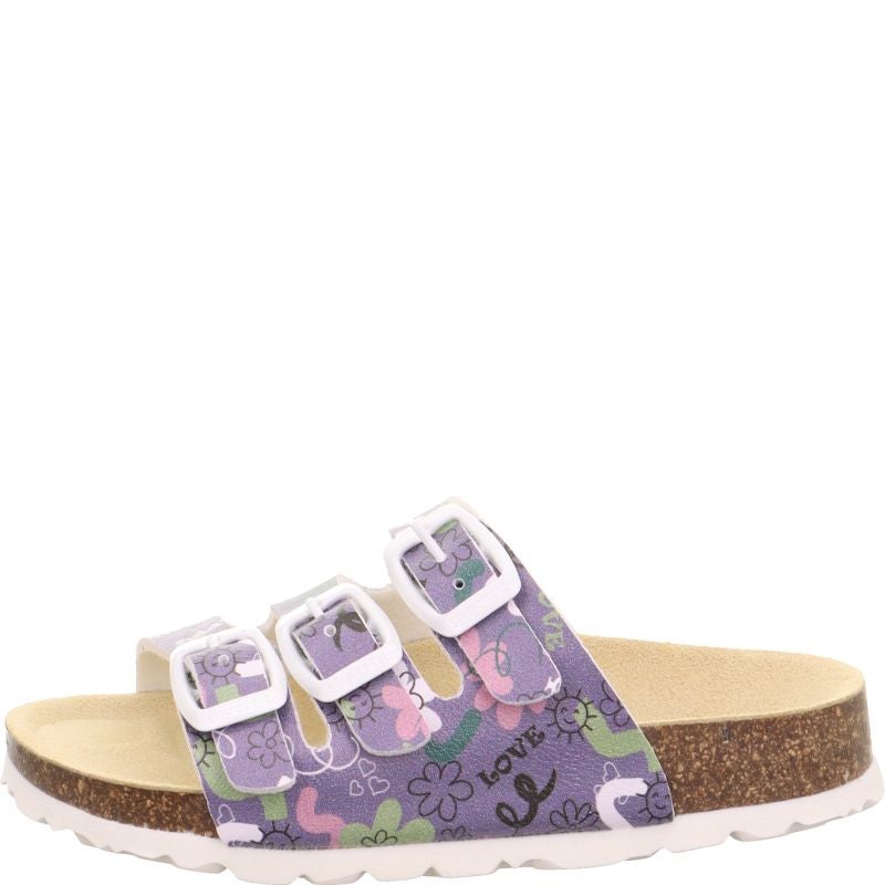 Superfit FUSSBETTPANTOFFEL Girls Slipper - Material: Sonstiges Material in Purple