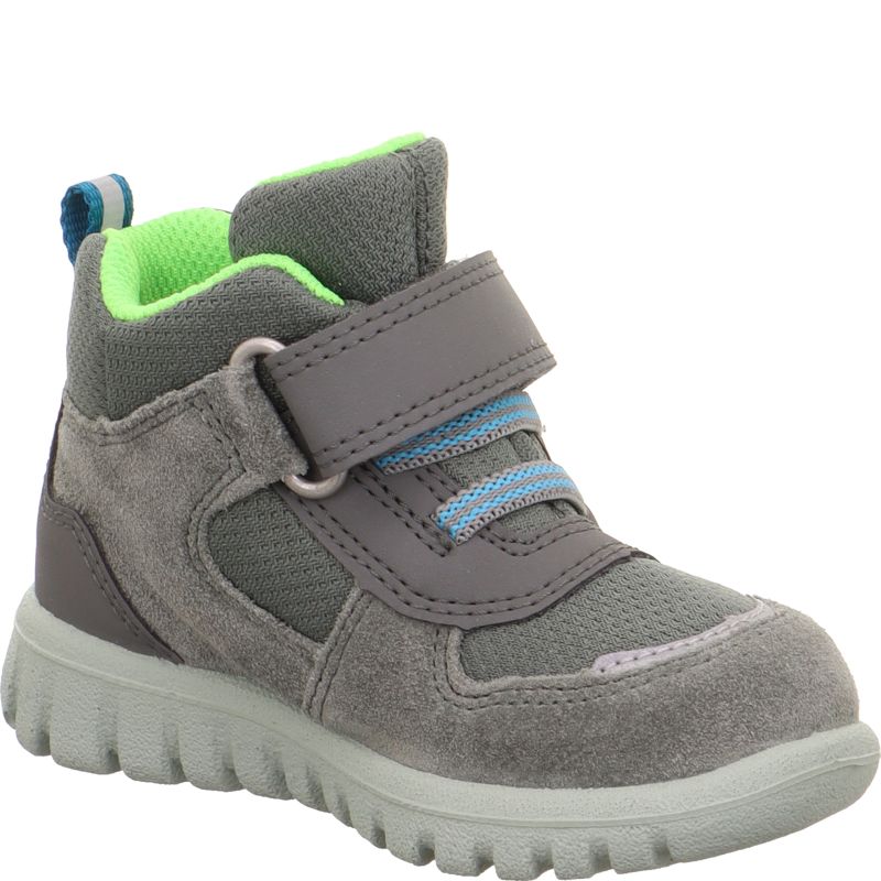 Superfit SPORT7 MINI Sneakers high - Material: Leder/Sonstiges Material/Texti in Green
