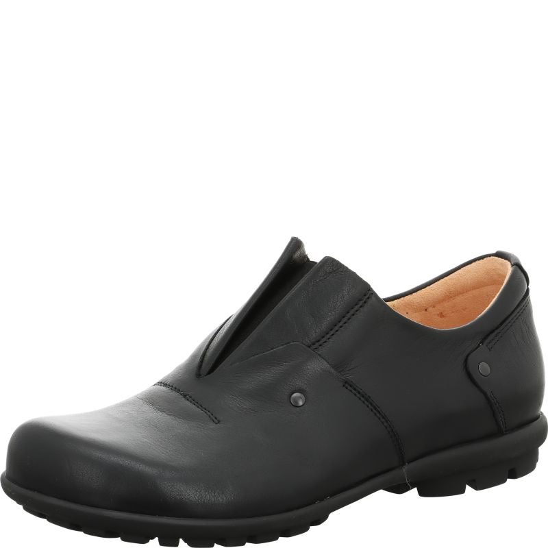 Think KONG HERREN Men Slipper - Material: Leather in Black
