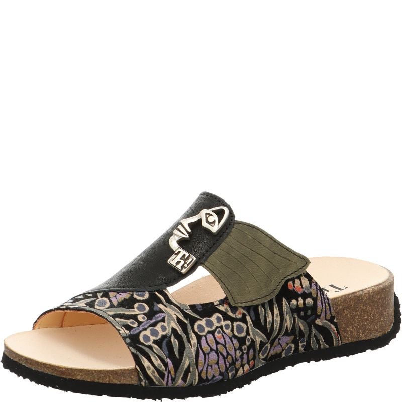 Think! MIZZI Damen Pantolette - Material: Leder in Mehrfarbig