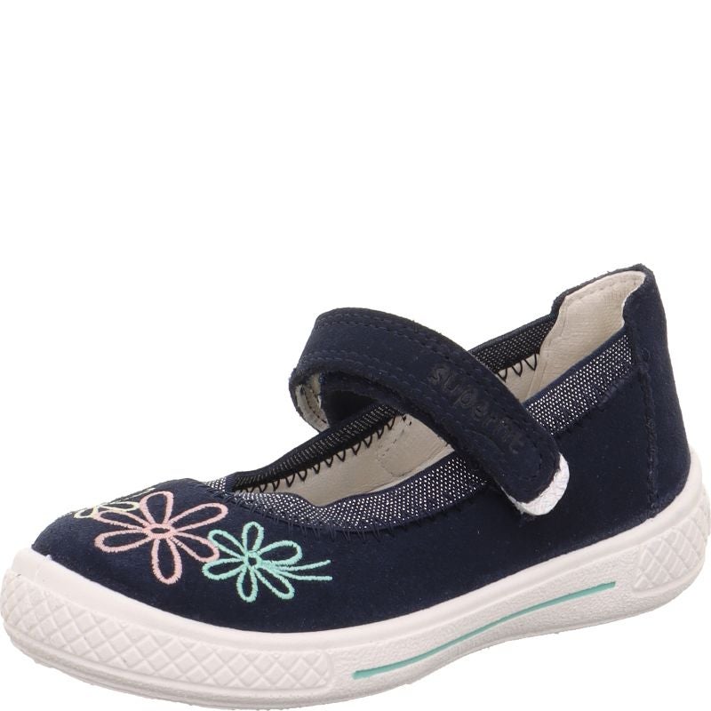 Superfit TENSY Girls Ballerina - Material: Leather in Blue