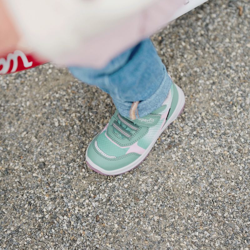 Superfit COOPER Mädchen Sneaker high - Material: Textil/Sonstiges Material in Grün
