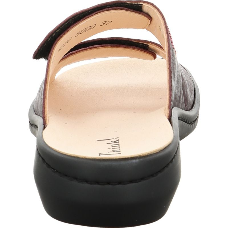 Think! CAMILLA Damen Pantolette - Material: Leder in Rot
