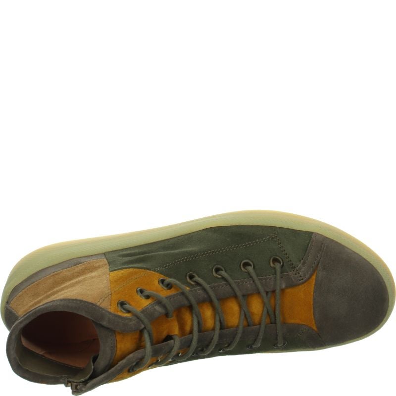 Think KUMI Woman Sneakers high - Material: Leather in Grey