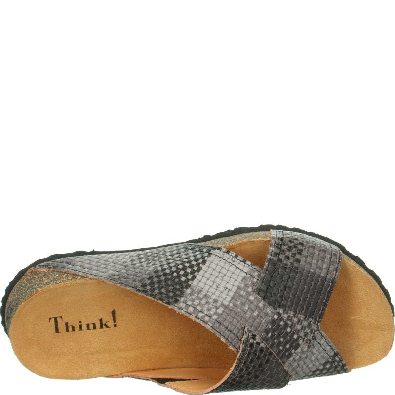 Think KOAK DAMEN Woman Mules - Material: Leather in Multi Colour