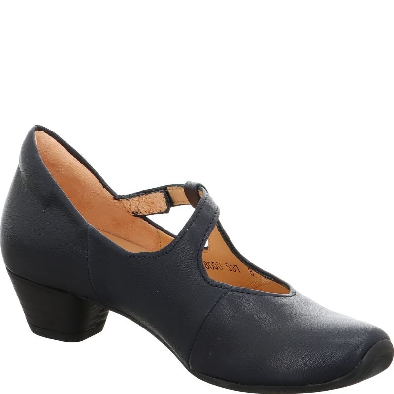 Think AIDA DAMEN Woman  - Material: Leather in Blue