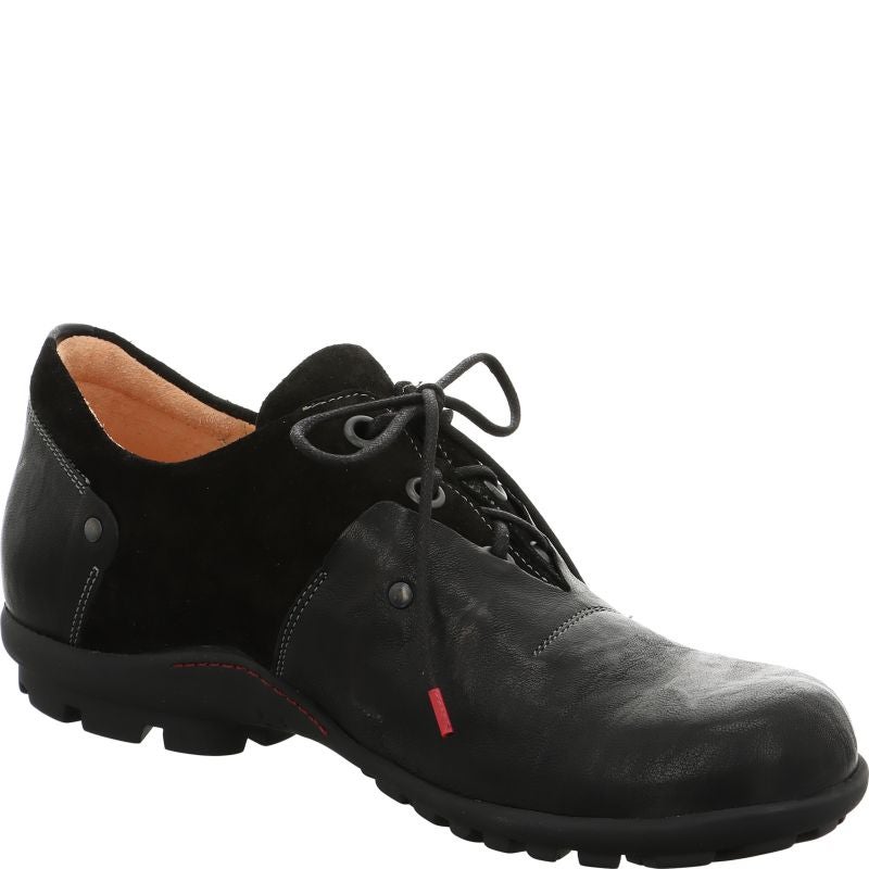 Think KONG HERREN Men Lace up shoe - Material: Leather in Black