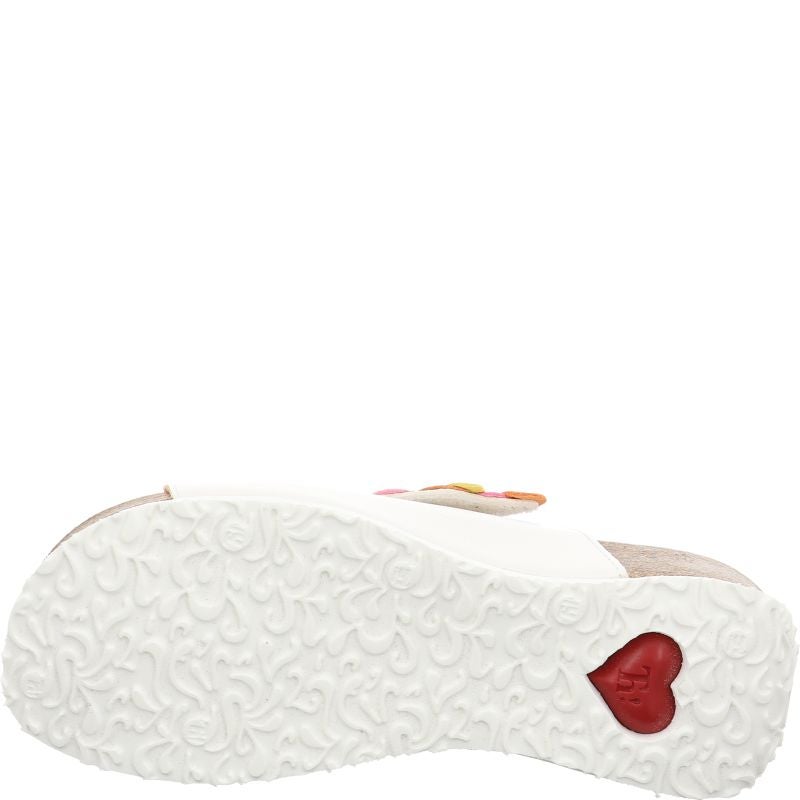 Think MIZZI DAMEN Woman Mules - Material: Leather in White