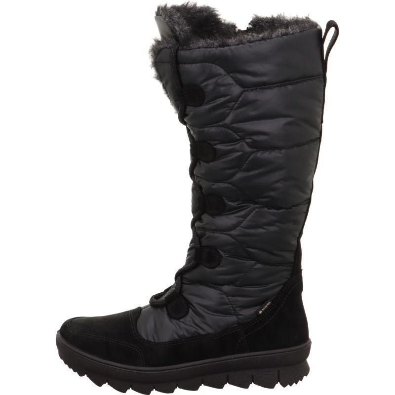 legero NOVARA Damen Stiefel - Material: Leder/Textil in Schwarz