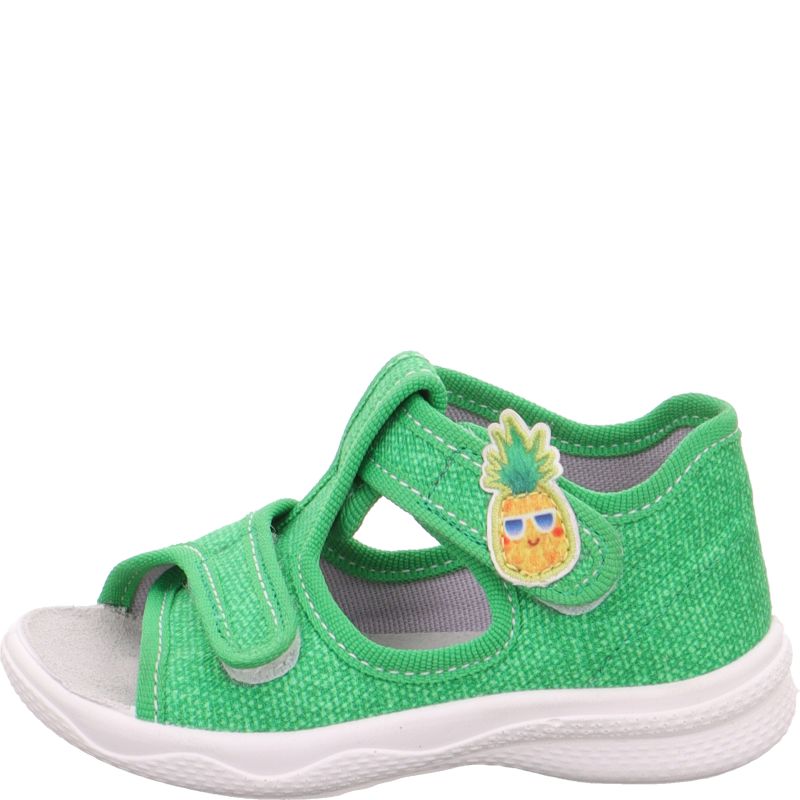Superfit POLLY Unisex, Jungen Hausschuh - Material: Textil in Grün