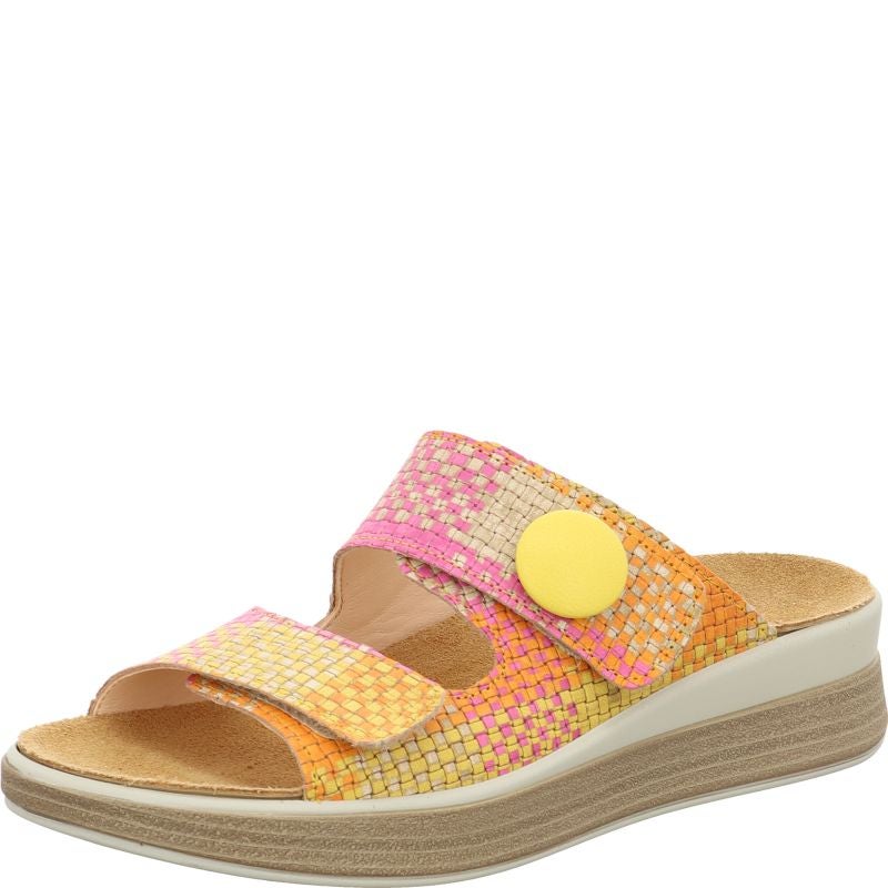 Think! MEGGIE Damen Pantolette - Material: Leder in Mehrfarbig