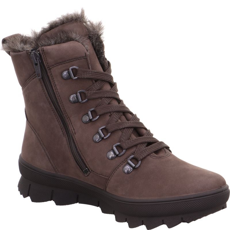 Legero NOVARA Damen Schnürboots - Material: Leder in Grau