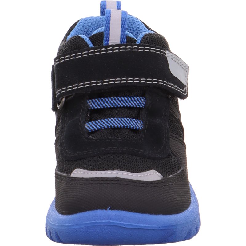 Superfit SPORT7 MINI Unisex, Jungen Sneaker low - Material: Leder/Sonstiges Material/Textil in Schwarz