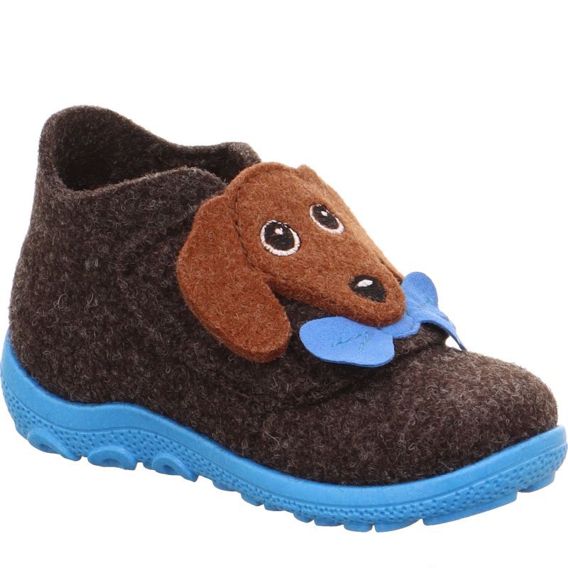 Superfit HAPPY OCTI Unisex | Boys Slipper - Material: Textile in Brown