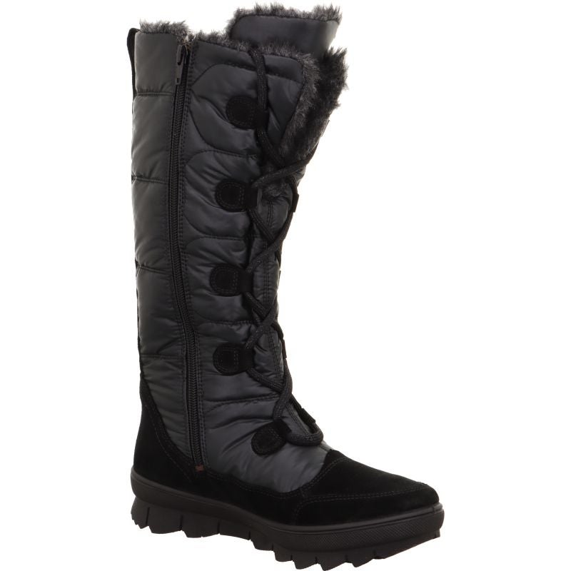 legero NOVARA Damen Stiefel - Material: Leder/Textil in Schwarz