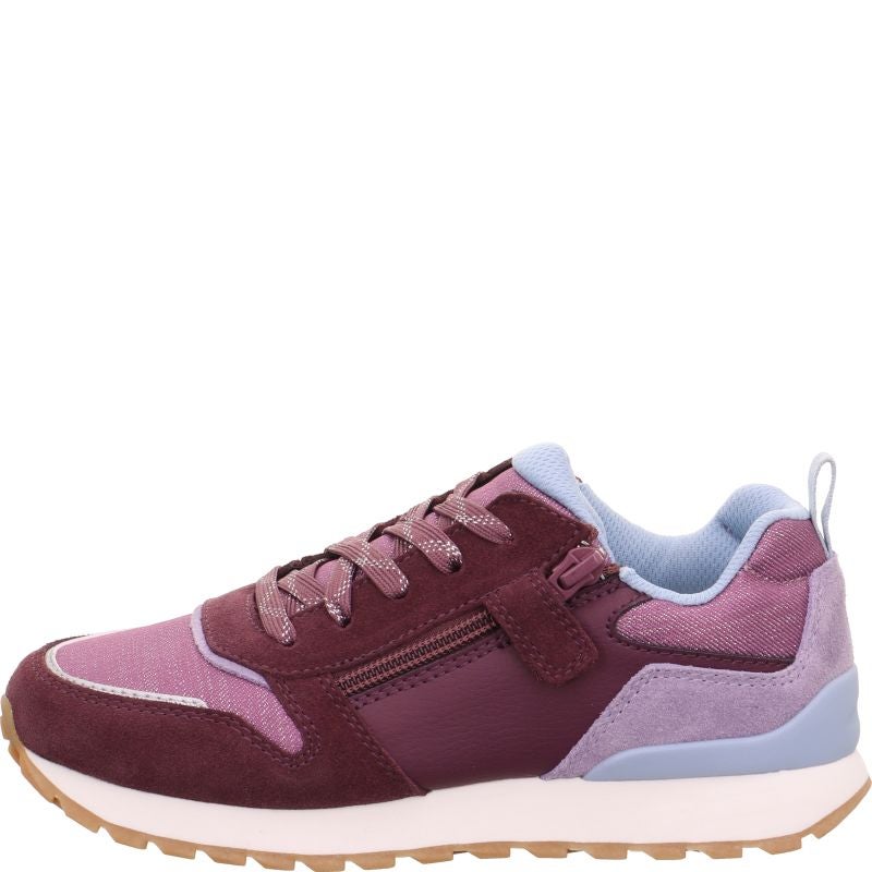 Superfit DASH Sneaker low - Material: Leder/Sonstiges Material/Textil in Rot