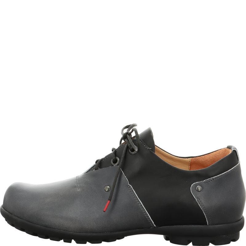 Think KONG HERREN Men Lace up shoe - Material: Leather in Grey