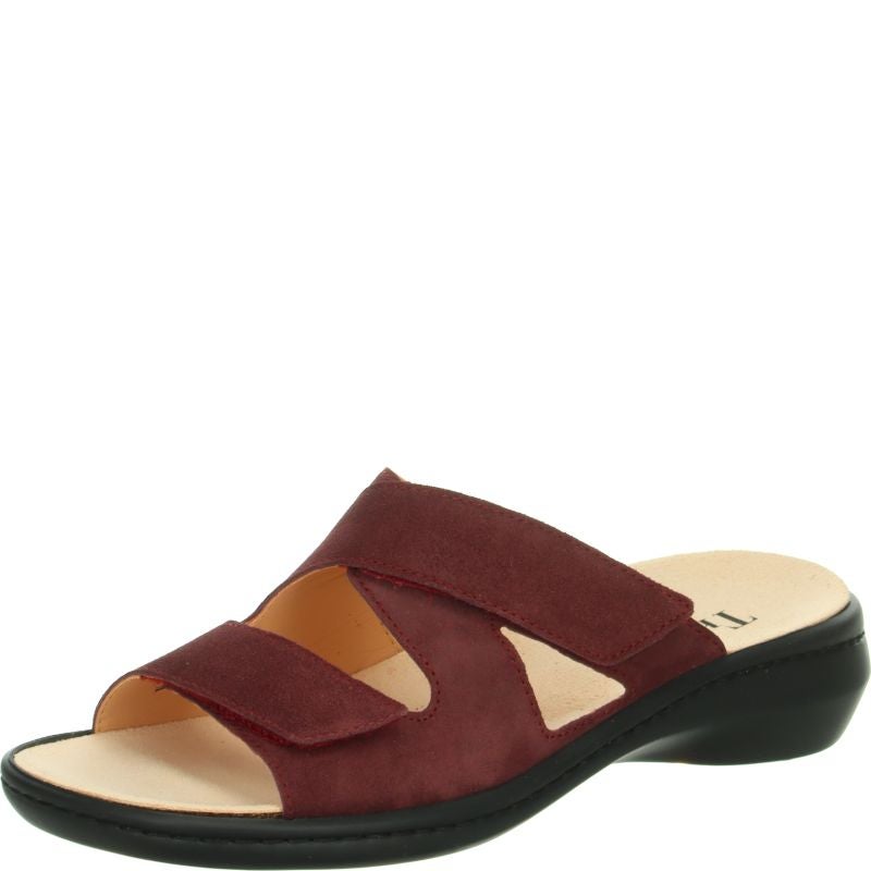 Think! CAMILLA Damen Pantolette - Material: Leder in Rot