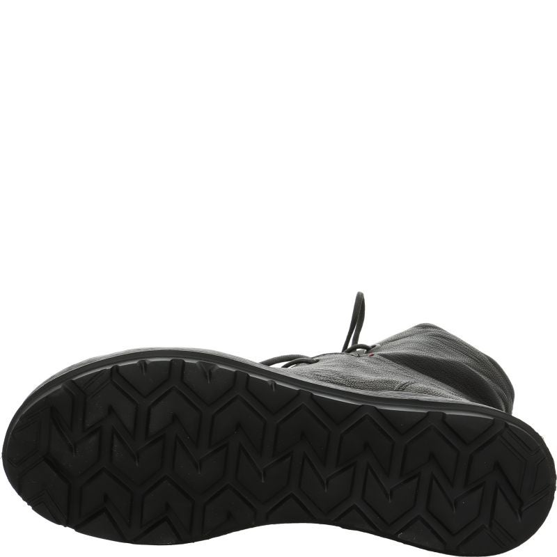 Think COMODA Woman Lace-up boot - Material: Leather in Black