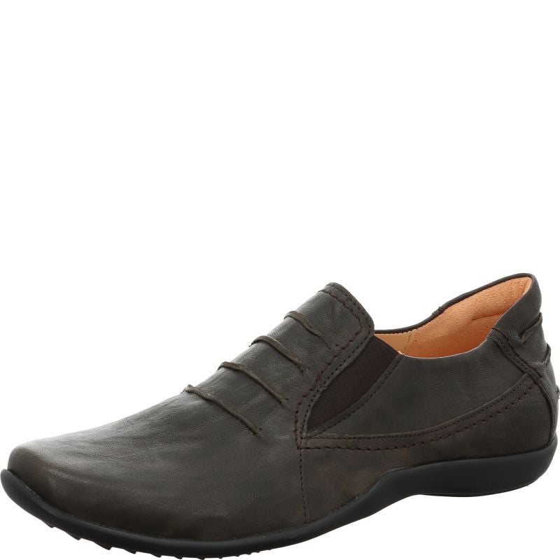 Think STONEHERREN Slipper - Material: Leather in Brown