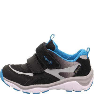 Superfit SPORT5 Jungen Sneaker low - Material: Leder/Sonstiges Material/Textil in Schwarz