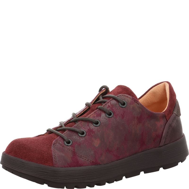Think COMODA Woman Lace up shoe - Material: Leather in Red