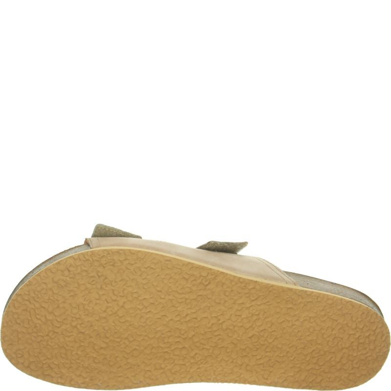 Think WOLFI Men Mules - Material: Leather in Beige