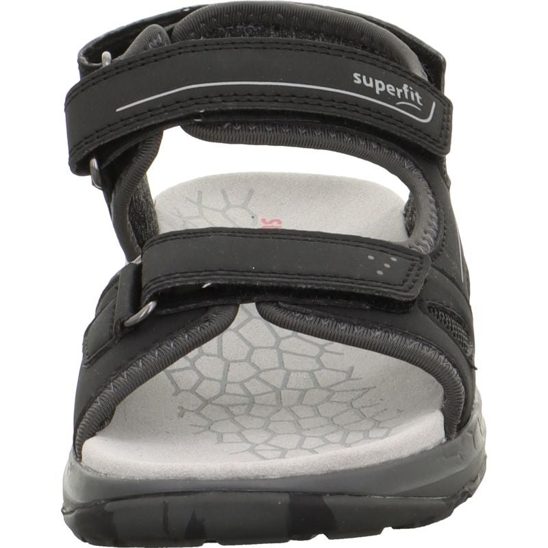 Superfit CRISS CROSS Unisex, Boys Sandal - Material: Textil/Sonstiges Material in Black