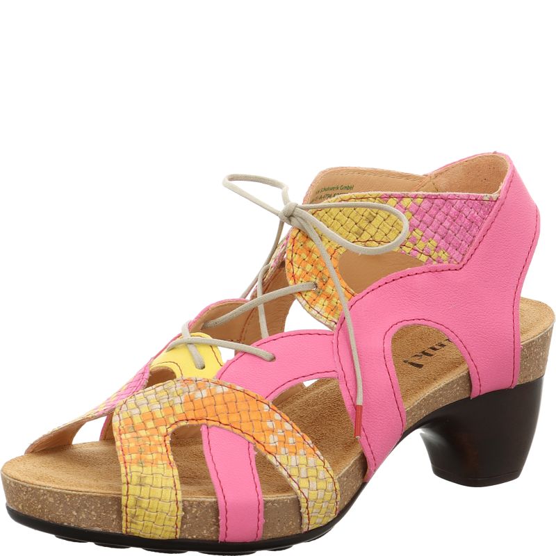 Think TRAUDI Woman Sandal - Material: Leather in Multi Colour