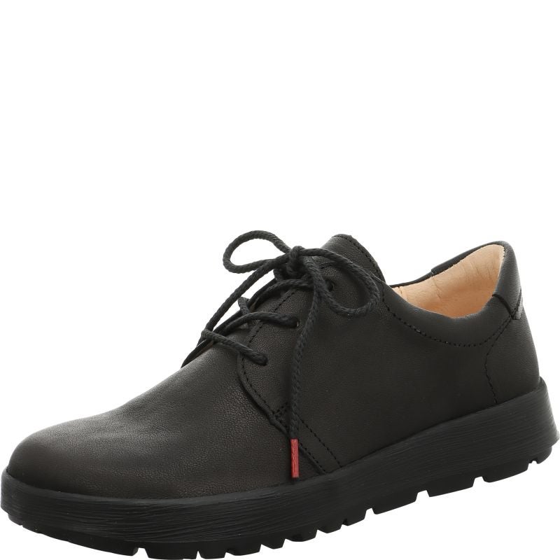 Think! COMODA Damen Schnürschuh - Material: Leder in Schwarz