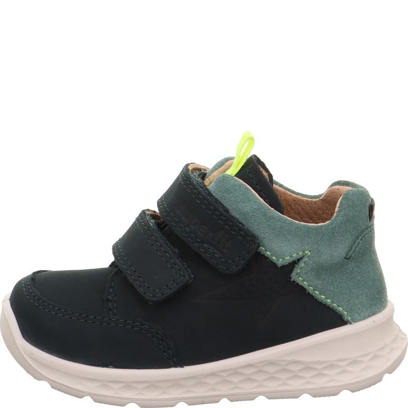 Superfit BREEZE Unisex | Boys Sneakers high - Material: Leather in Green
