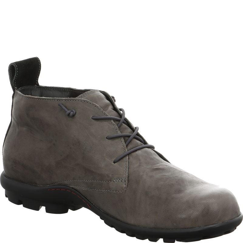 Think! KONG Herren Ankle Boots - Material: Leder in Grau