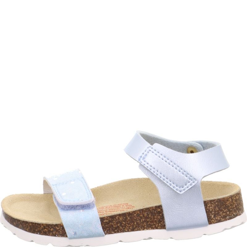 Superfit FUSSBETTPANTOFFEL Girls Sandal - Material: Sonstiges Material in Blue