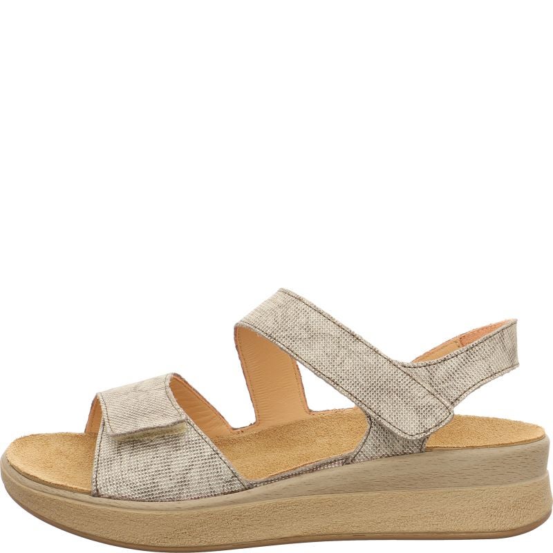 Think! MEGGIE Damen Riemchensandale - Material: Leder in Grau