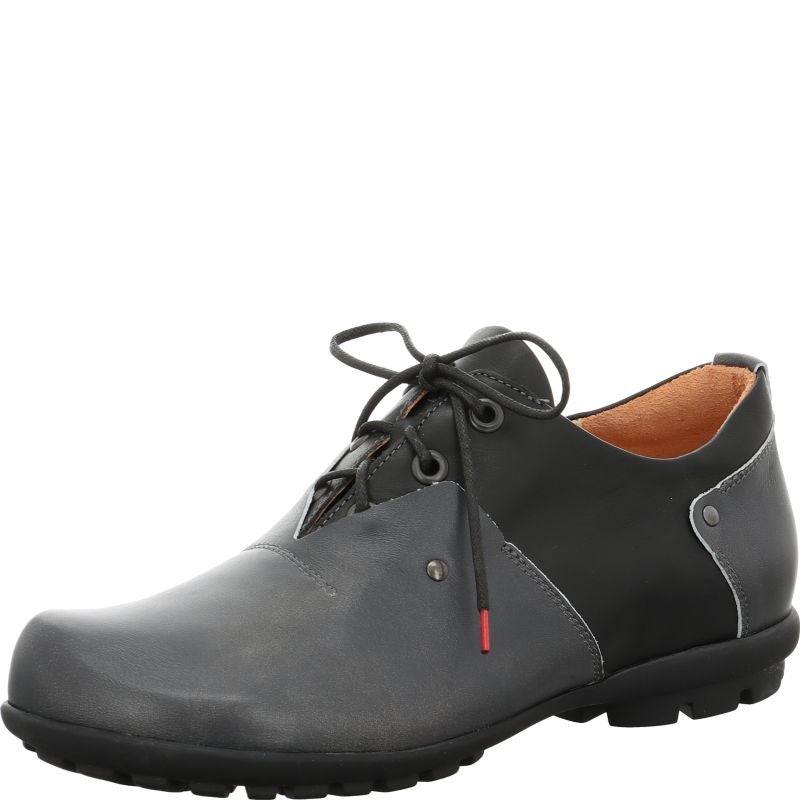 Think KONG HERREN Men Lace up shoe - Material: Leather in Grey