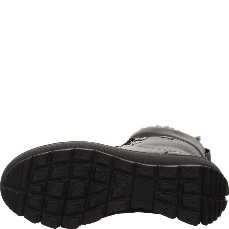 Legero NOVARA Damen Schnürboots - Material: Leder in Schwarz