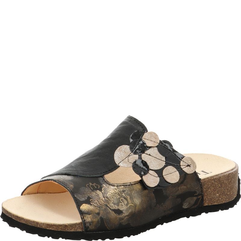 Think MIZZI DAMEN Mules - Material: Leather in Multicolored