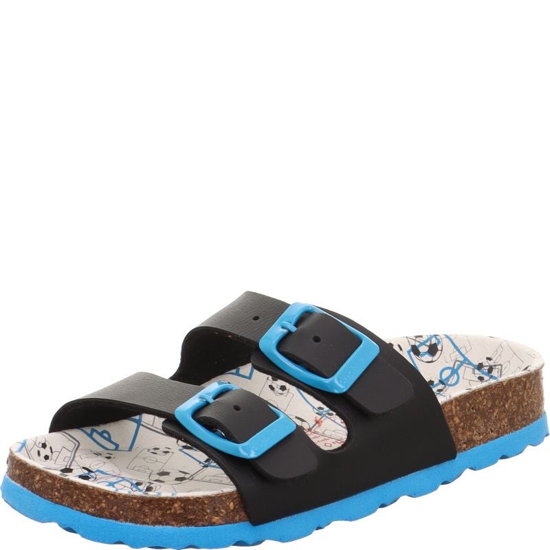 Superfit FUSSBETTPANTOFFEL Mädchen Pantoffel - Material: Sonstiges Material in Blau