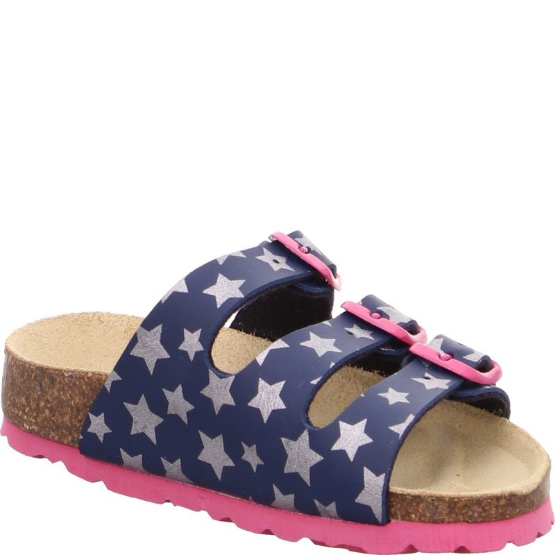 Superfit FUSSBETTPANTOFFEL Girls Slipper - Material: Sonstiges Material in Blue