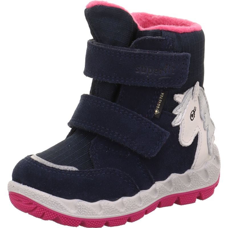 Superfit ICEBIRD Girls Boot - Material: Leather/Textil in Blue