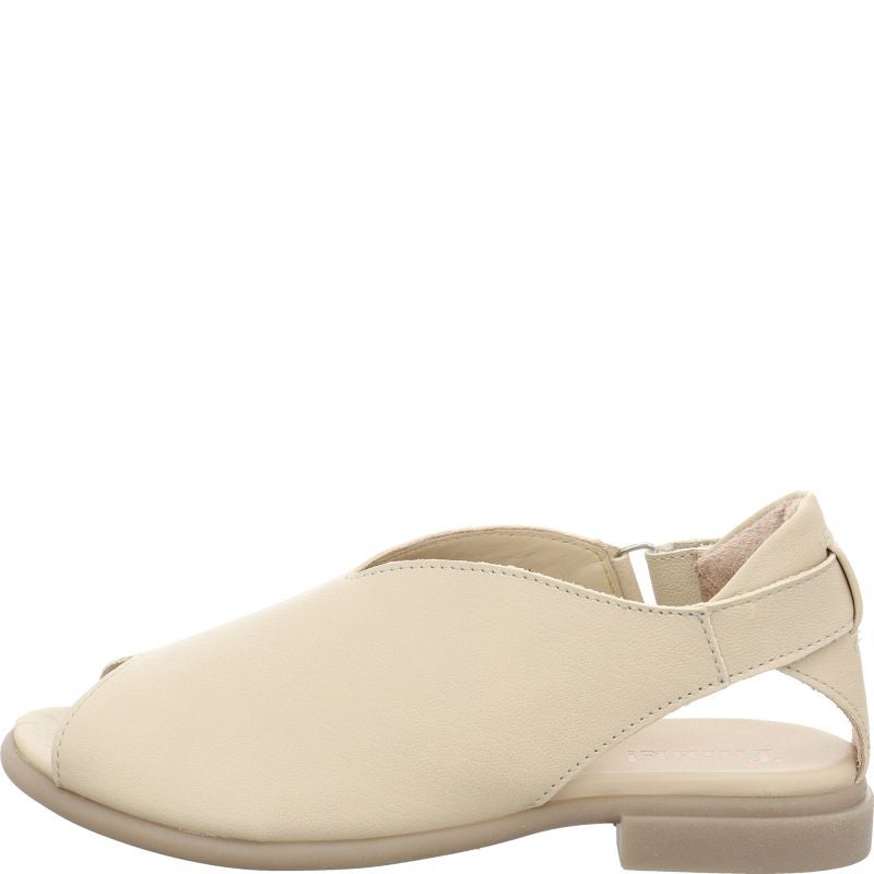 Think KAMAA Strap sandal - Material: Leather in Beige